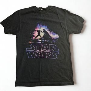 Star Wars Black Light Saber Battle Graphic T-Shirt